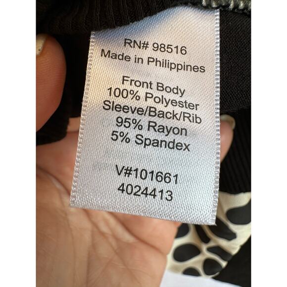 Coldwater Creek Polka Dot Knit Top Womens XS Silky Pullover Business Casual - Picture 9 of 10